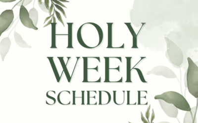 Holy Week Services 2025